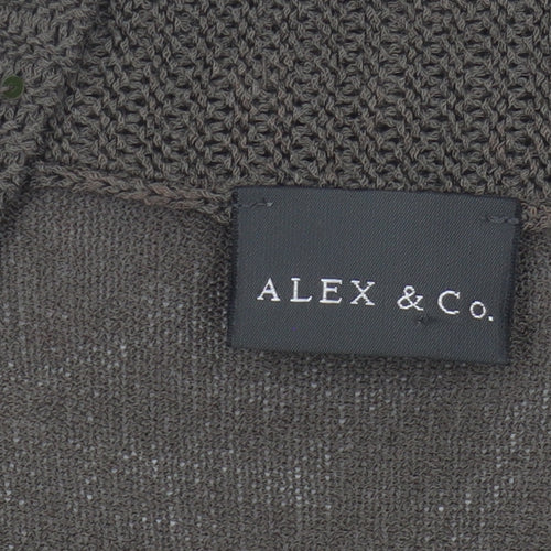 Alex & Co. Women's Brown Cardigan, Size 10, Sequin Accent