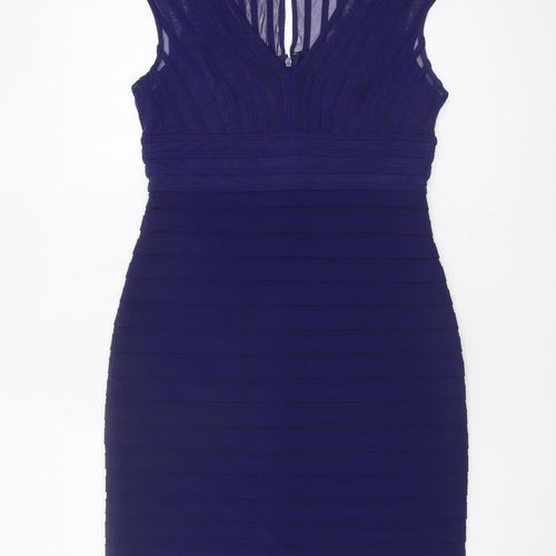 Adrianna Papell Women's Blue Bodycon Dress - Size 12