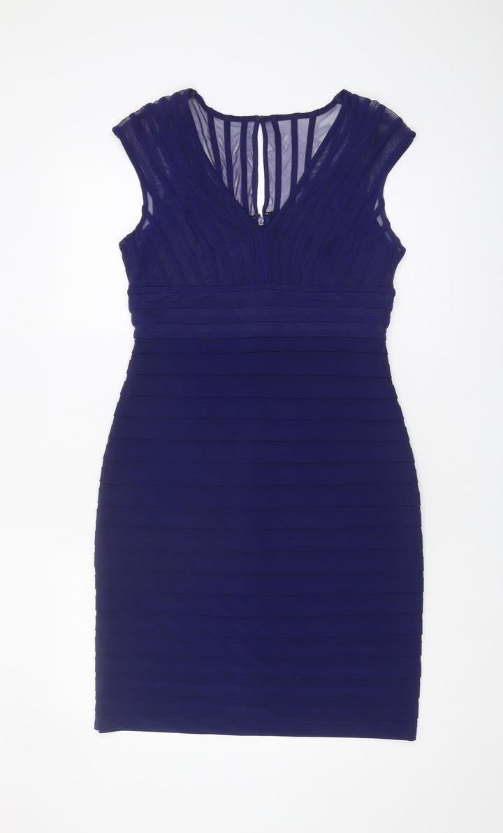 Adrianna Papell Women's Blue Bodycon Dress - Size 12