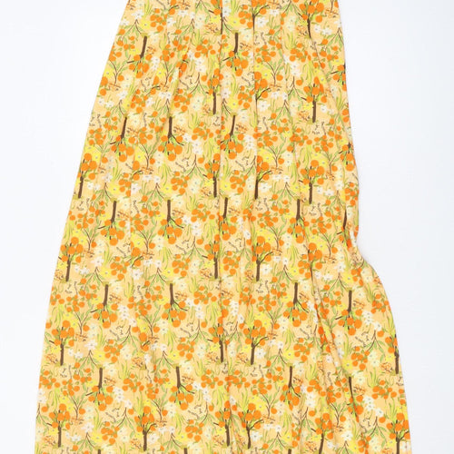 Next Women's Multicoloured Pleated Midi Skirt - Size 10