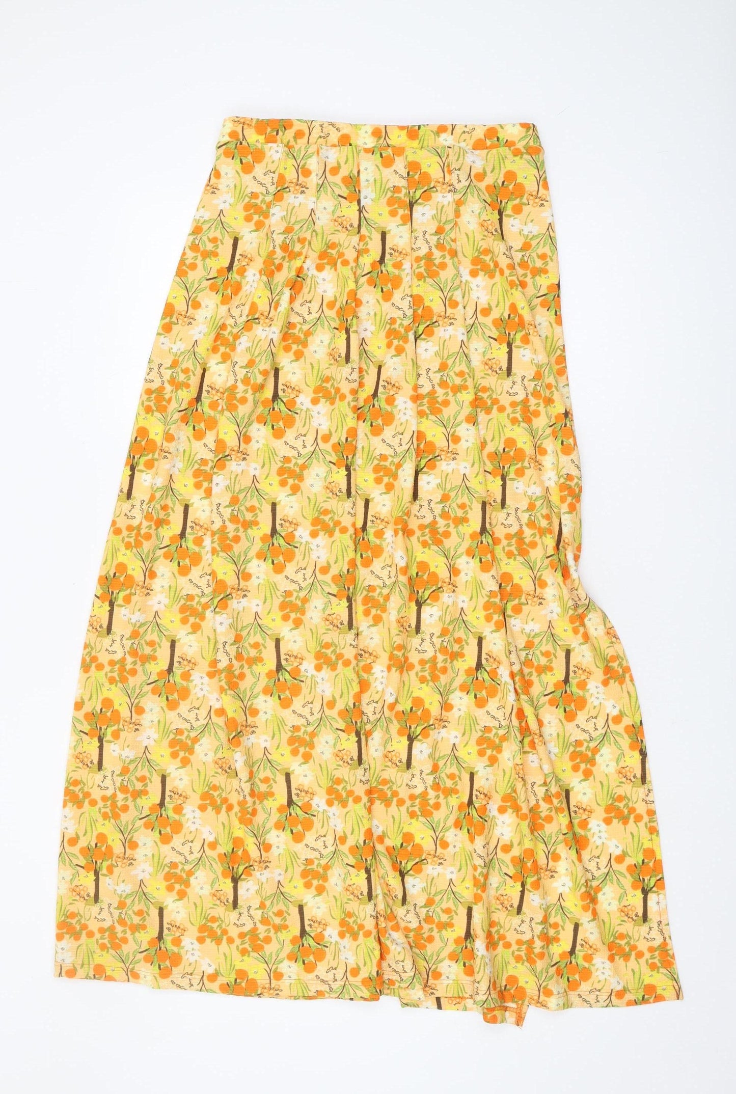 Next Women's Multicoloured Pleated Midi Skirt - Size 10