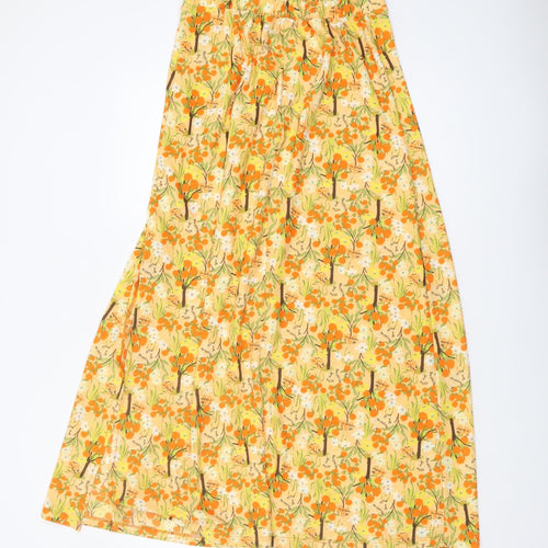 Next Women's Multicoloured Pleated Midi Skirt - Size 10