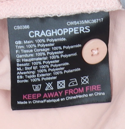 Craghoppers Women's Pink Button-Up Shirt Size 12