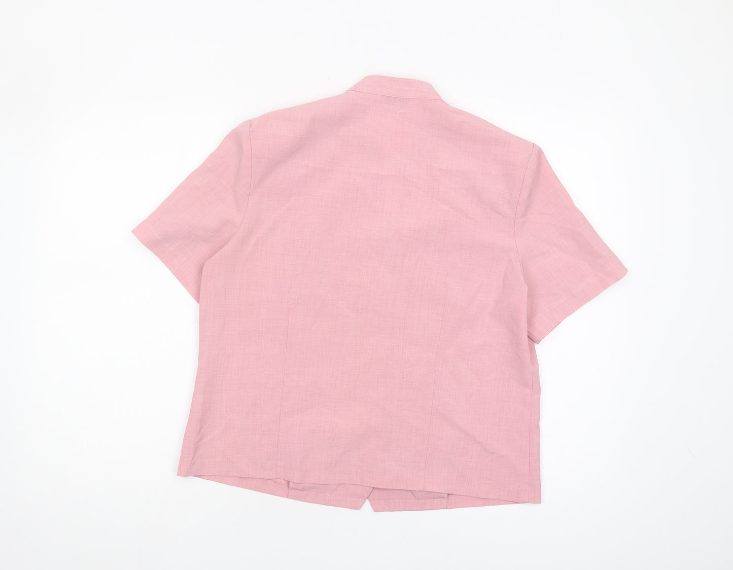Honor Millburn Women's Pink Embroidered Blouse Size 12