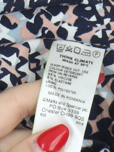 Marks and Spencer Women's Multicoloured Sheath Dress - Size 10