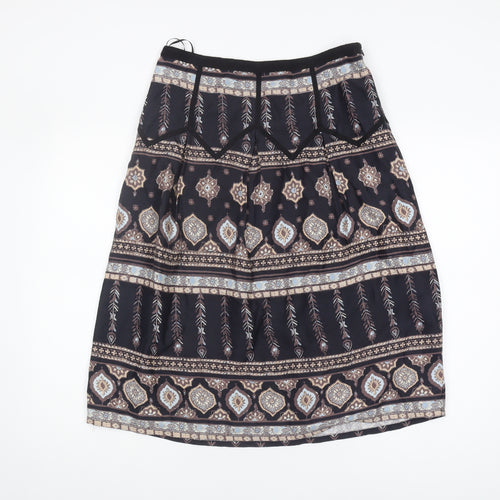 Monsoon Women's Multicolour Size 8 A-Line Midi Skirt