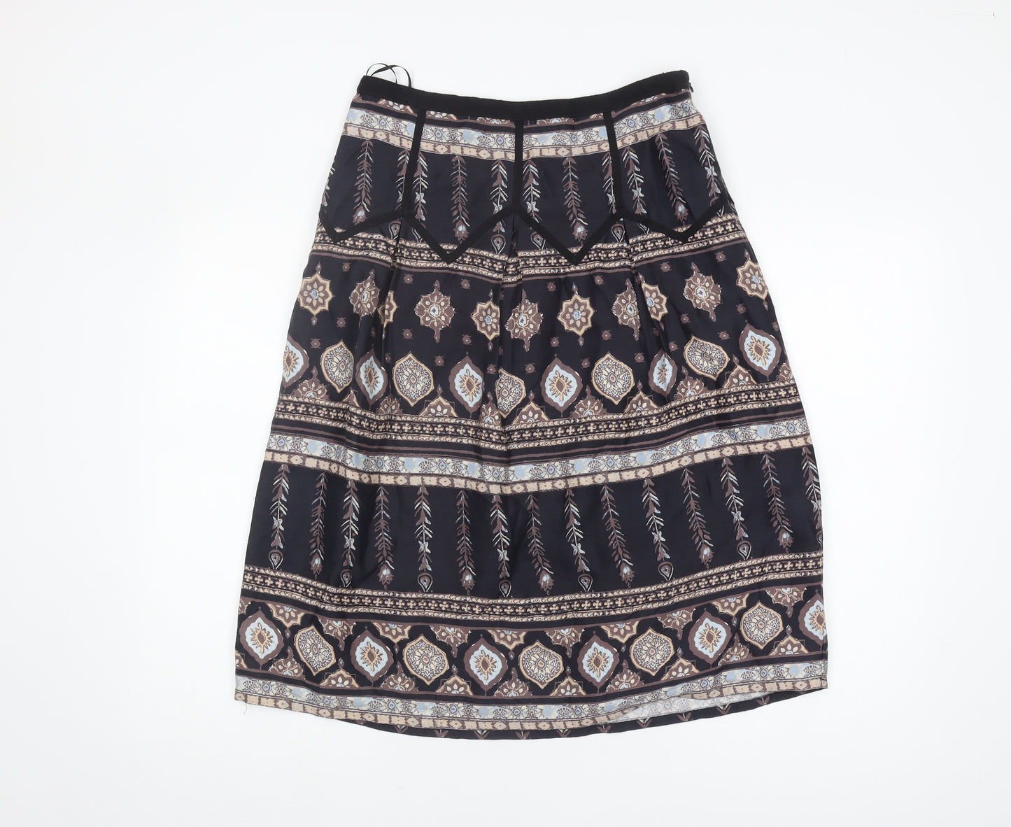 Monsoon Women's Multicolour Size 8 A-Line Midi Skirt