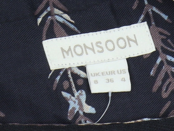 Monsoon Women's Multicolour Size 8 A-Line Midi Skirt