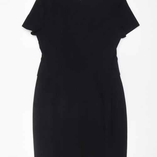 Marks and Spencer Women's Black Dress, Size 12, Short Sleeve