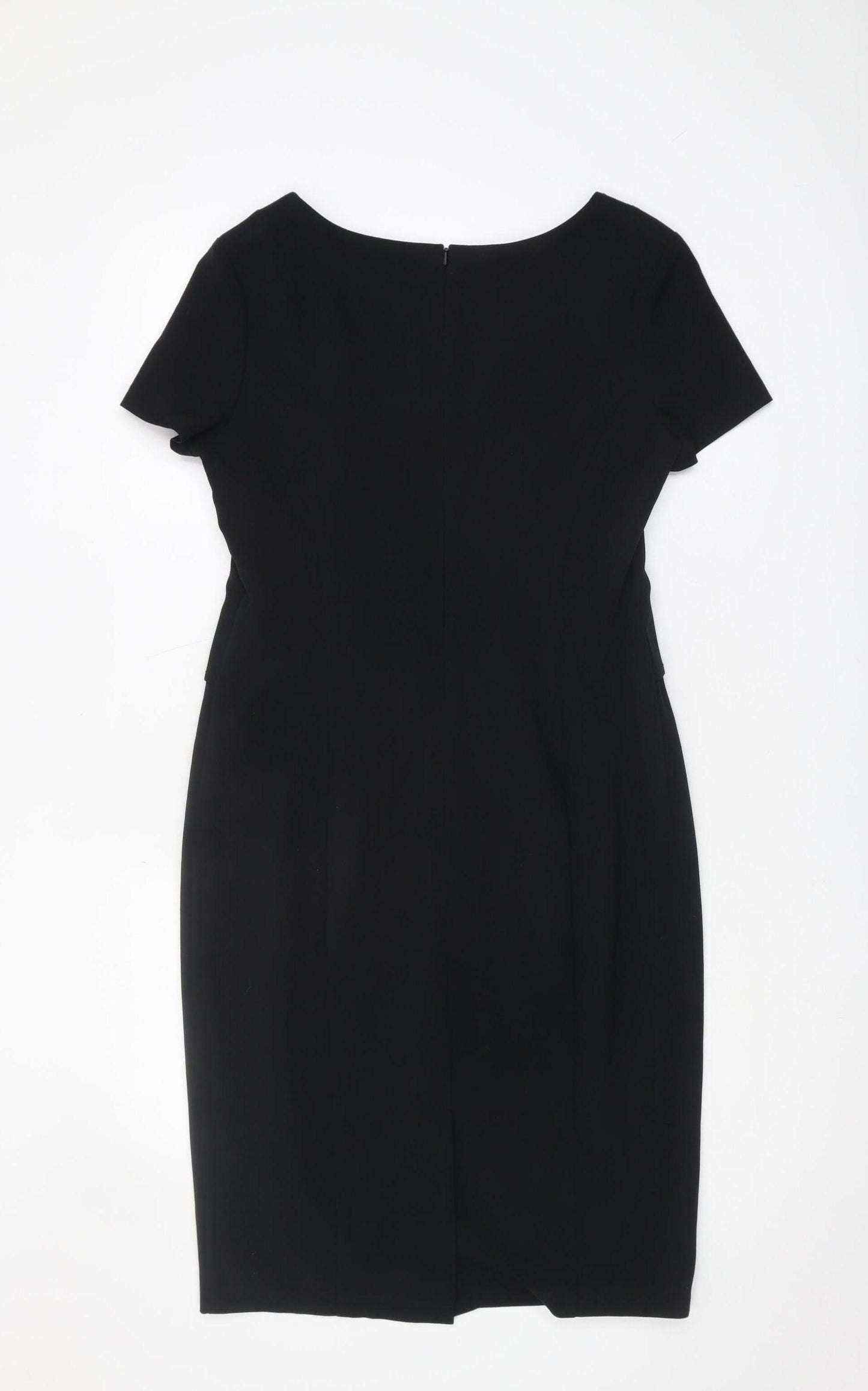 Marks and Spencer Women's Black Dress, Size 12, Short Sleeve