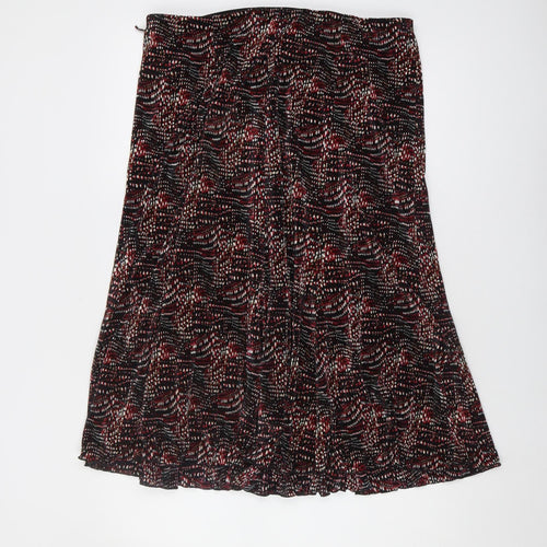 Bassini Women's Multicoloured A-Line Midi Skirt Size 18