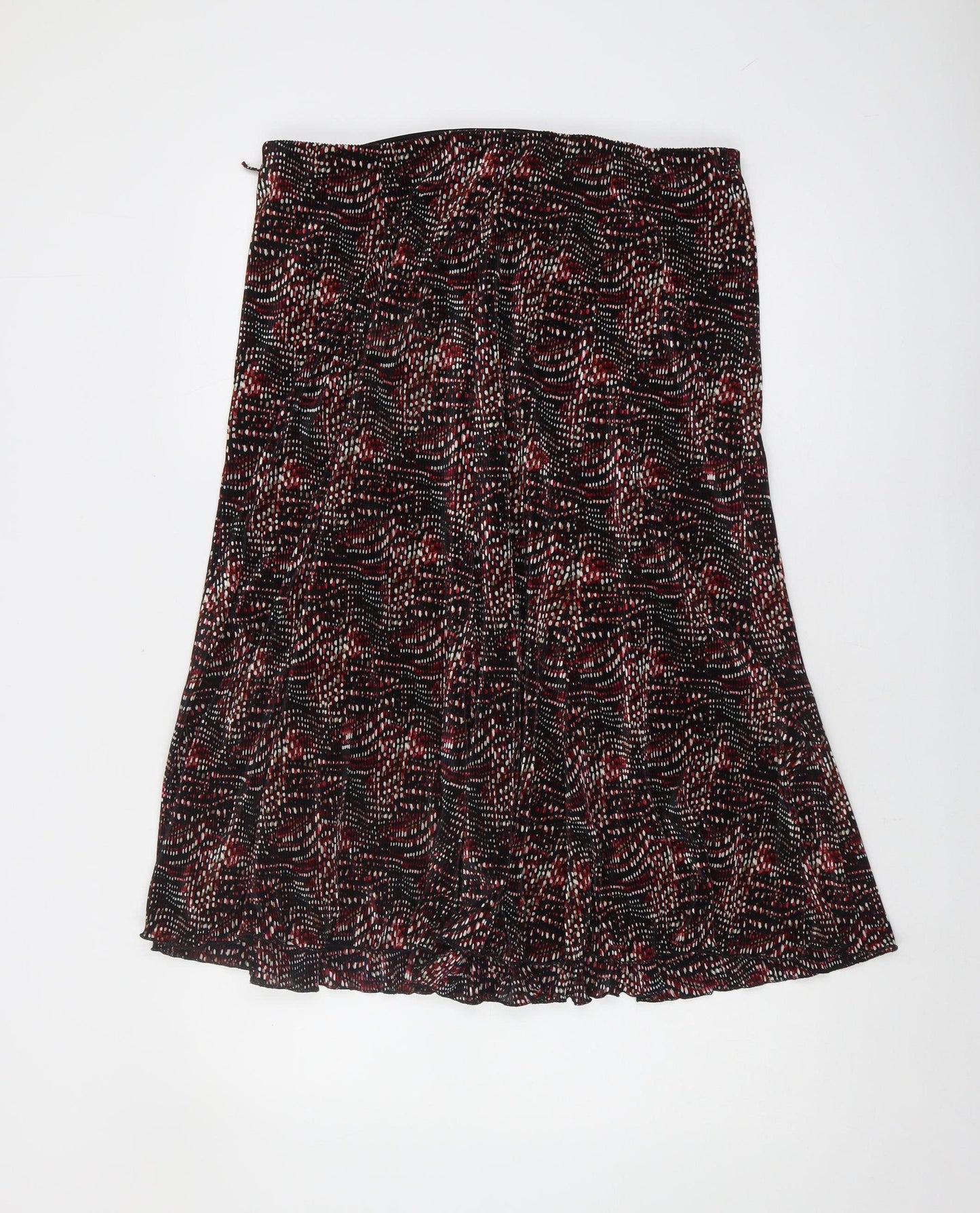 Bassini Women's Multicoloured A-Line Midi Skirt Size 18