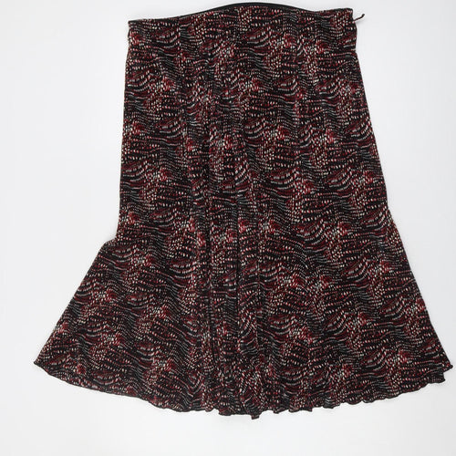 Bassini Women's Multicoloured A-Line Midi Skirt Size 18
