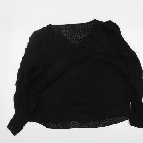 River Island Women's Black Long Sleeve Blouse Size 18