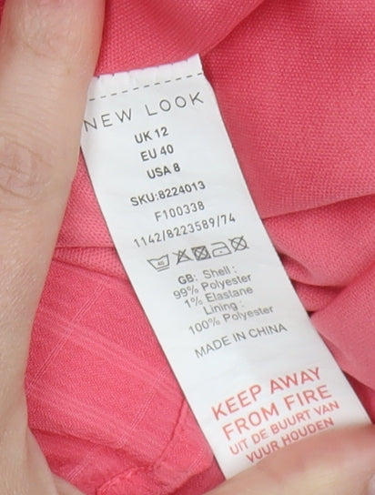 New Look Women's Pink A-Line Dress Size 12
