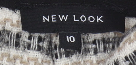 New Look Women's Black & White Pencil Skirt Size 10