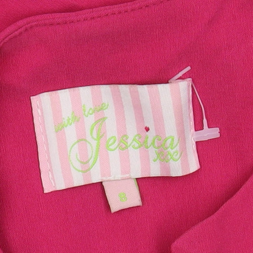 with love Jessica Women's Pink Sheath Dress Size 8