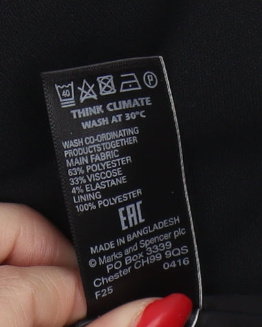 Marks and Spencer Women's Black Knee Length Pencil Skirt