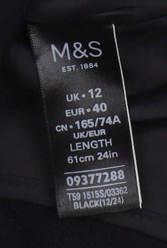 Marks and Spencer Women's Black Knee Length Pencil Skirt