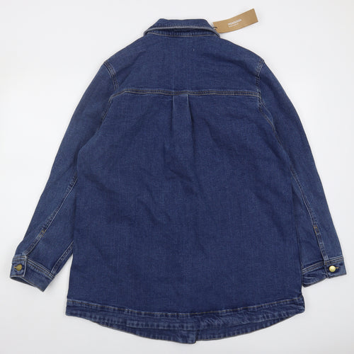 Monsoon Women's Blue Denim Jacket L Casual