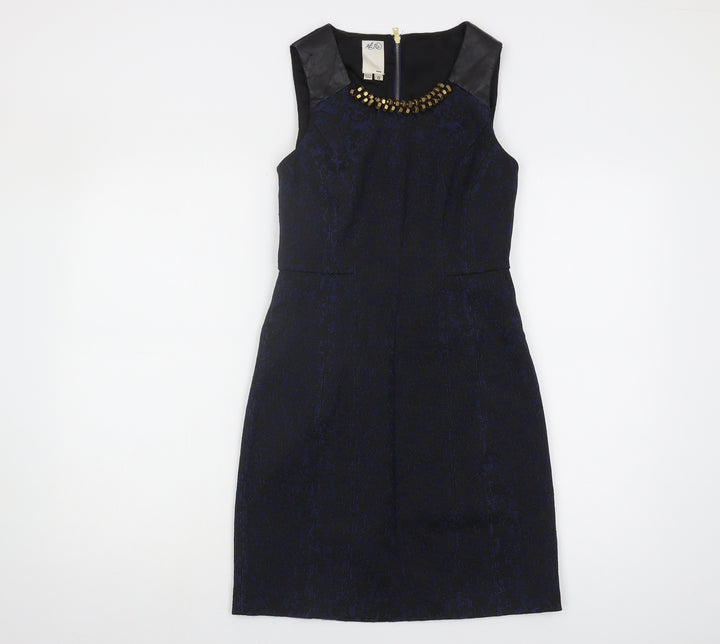Ali Ro Women's Black Dress Size 2 Sleeveless Beaded Party