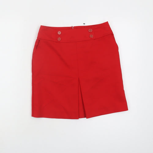 Oasis Women's Red Knee-Length Pencil Skirt, Size 8