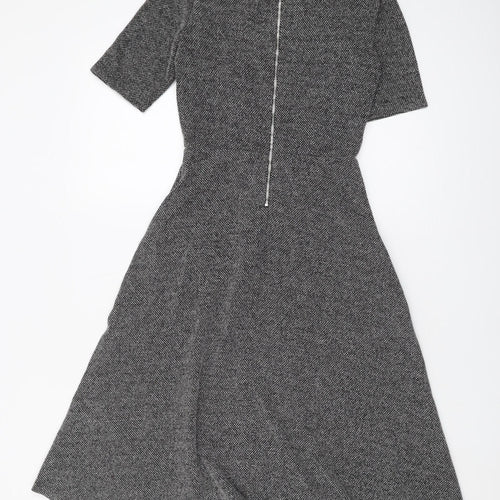 H&M Women's Grey Half Sleeve Dress XS