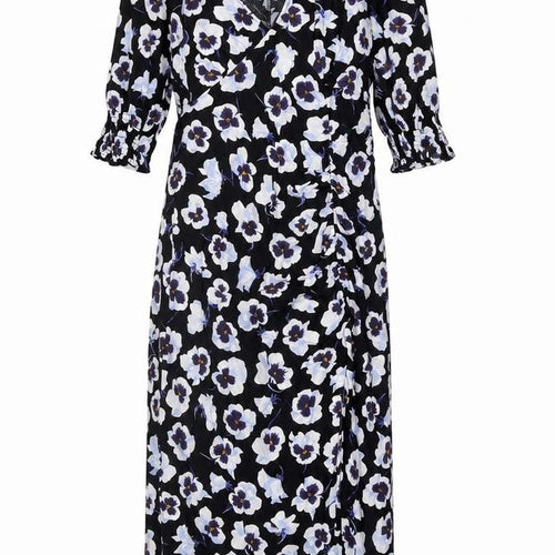 H&M Women’s Multicoloured Floral V-Neck Dress M