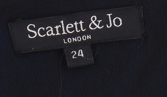 Scarlett & Jo Women's Blue Sheath Dress - Size 24