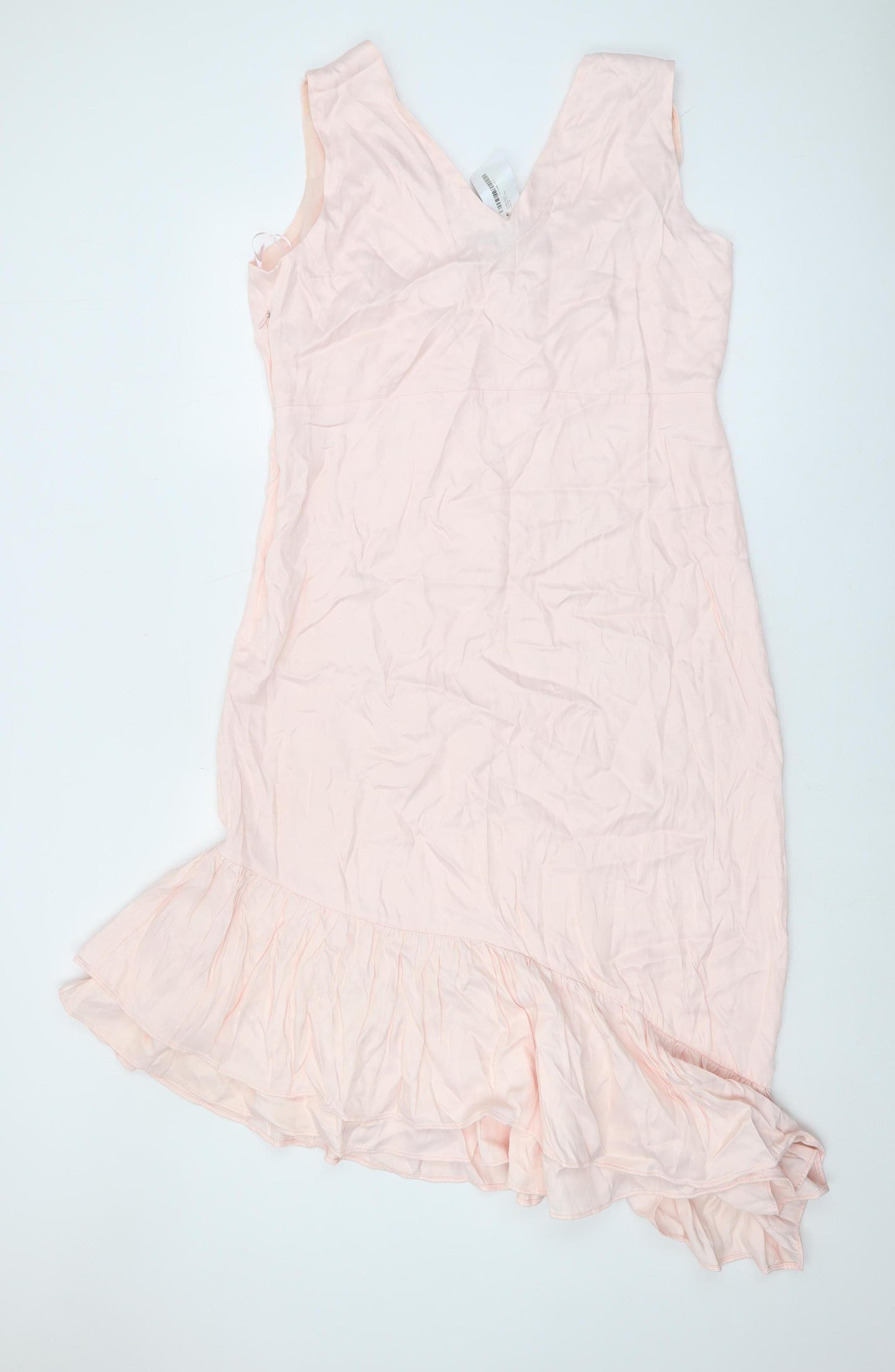 Wallis Women's Pink Sleeveless Sheath Dress - Size 16