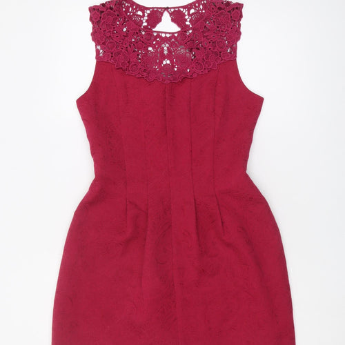 Oasis Women's Red A-Line Party Dress Size 10