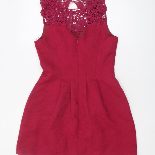Oasis Women's Red A-Line Party Dress Size 10