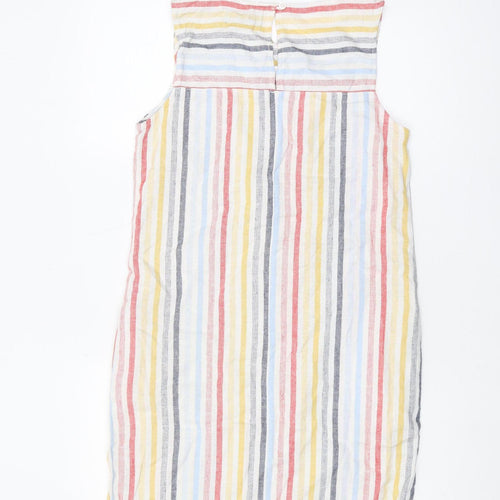 Next Women's Multicoloured Striped Sleeveless Dress, Size 6