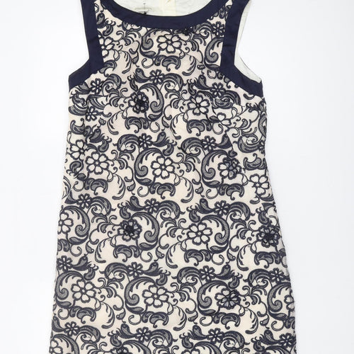 Monsoon Women's Blue Floral Sheath Dress Size 12