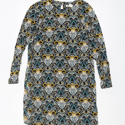 H&M Women's Multicoloured Long Sleeve Dress Size 8