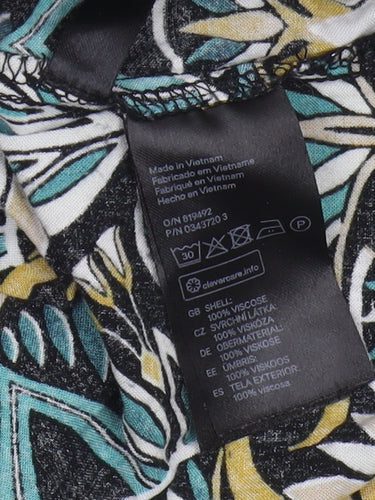 H&M Women's Multicoloured Long Sleeve Dress Size 8