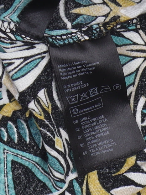 H&M Women's Multicoloured Long Sleeve Dress Size 8