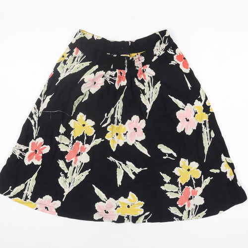 Kimchi Blue Women's Black Floral A-Line Skirt Size S