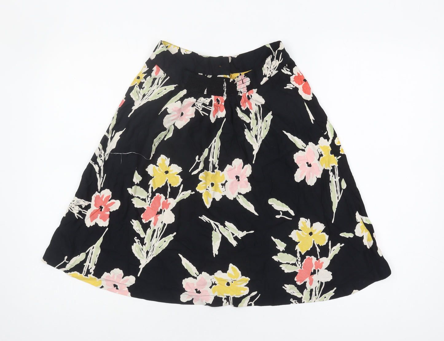 Kimchi Blue Women's Black Floral A-Line Skirt Size S