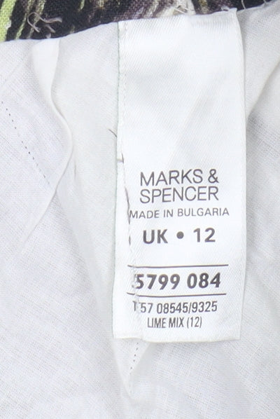 Marks and Spencer Women's Multicoloured Animal Print Skirt, Size 12