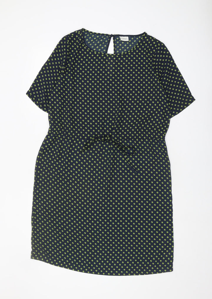 Jacqueline de Yong Women's Multicoloured Size 12 Shift Dress