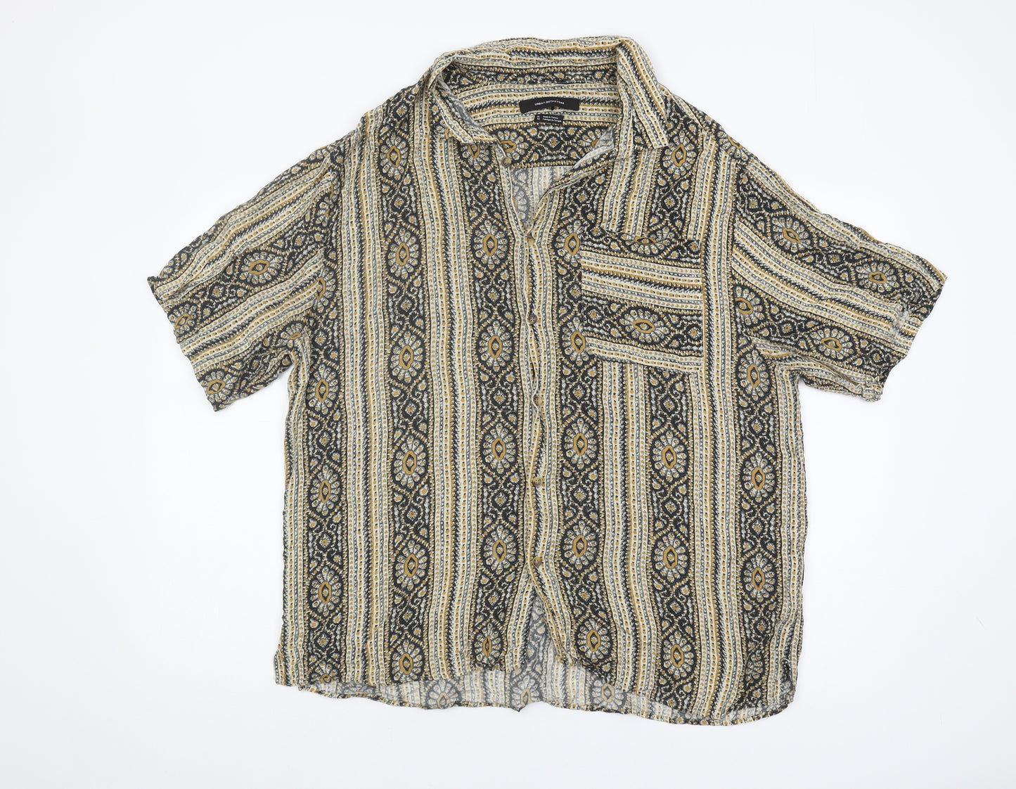 Urban Outfitters Men's XL Multicoloured Short Sleeve Shirt