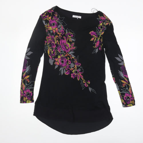 Marks and Spencer Women's Floral Black Blouse Size 10