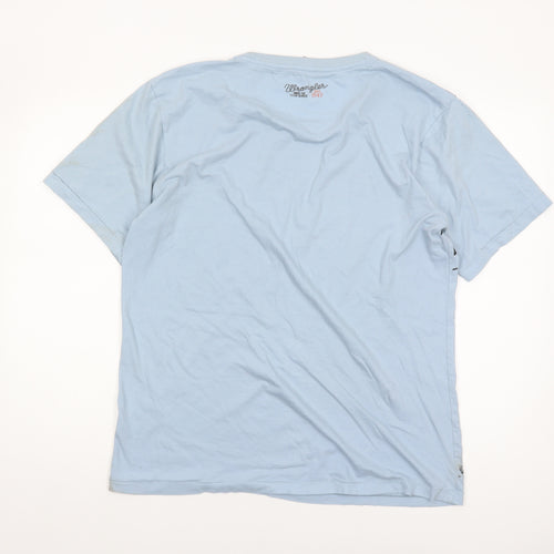 Wrangler Men's Blue Graphic Print T-Shirt XL