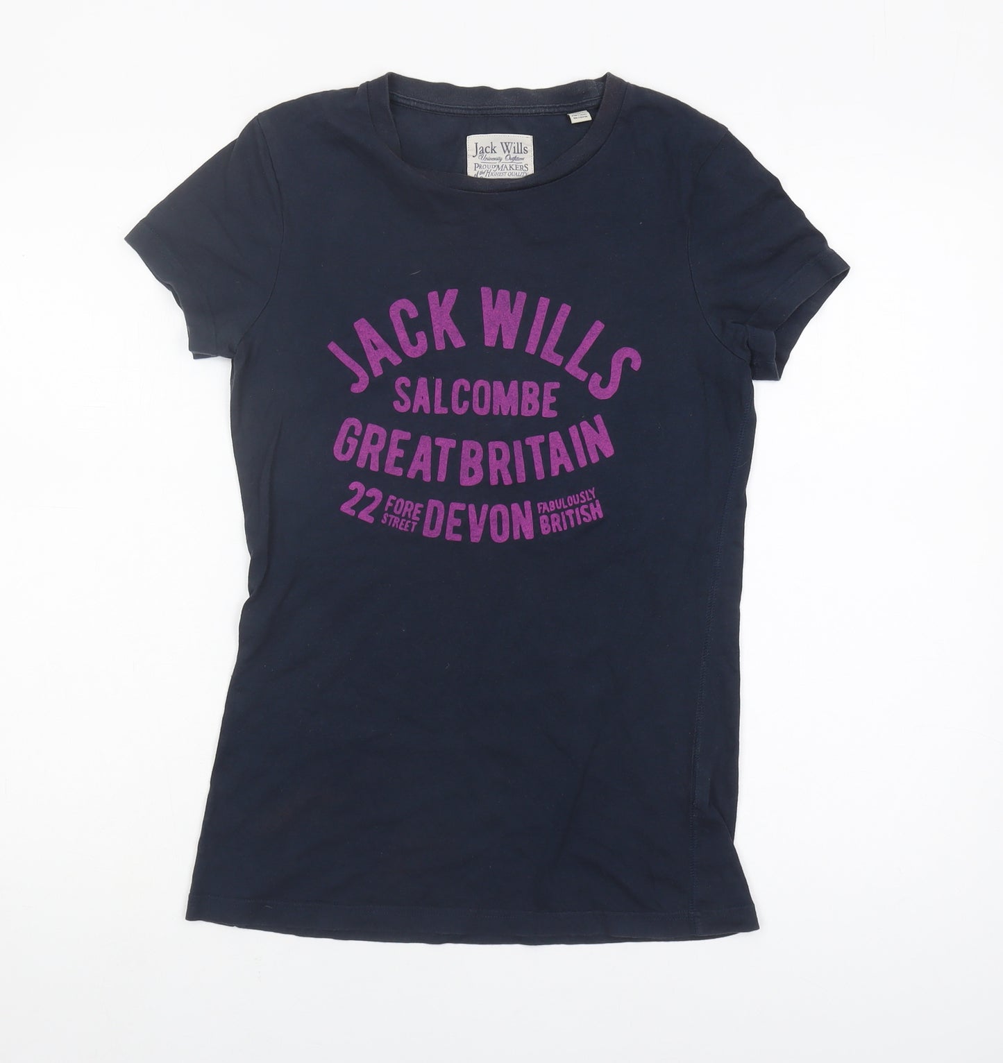 Jack Wills Women's Blue T-Shirt - Size 10