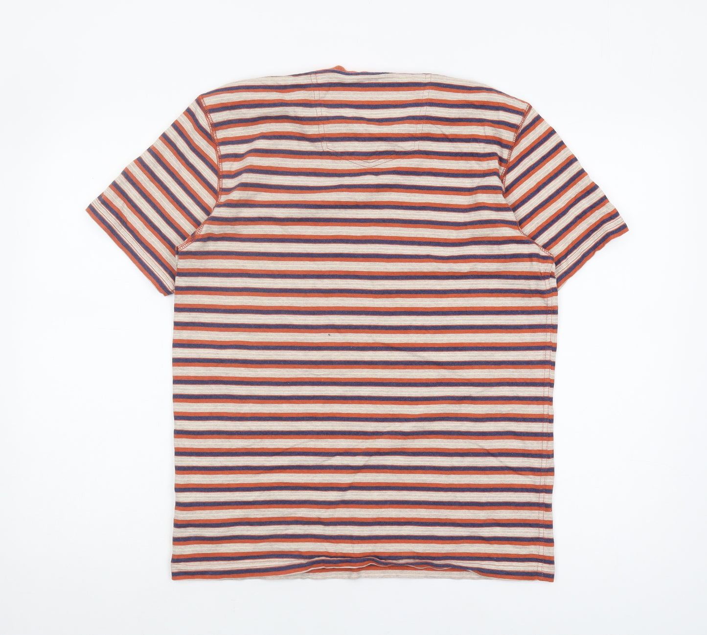 FatFace Men's Multicoloured Striped T-Shirt M