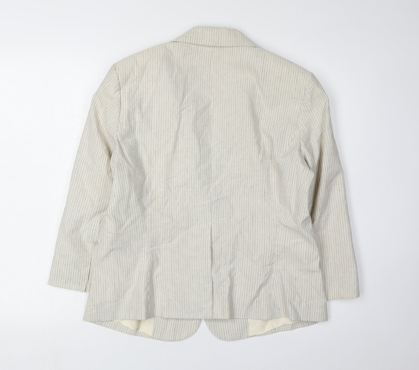 Gap Women's Ivory Blazer UK 16 Regular Lined