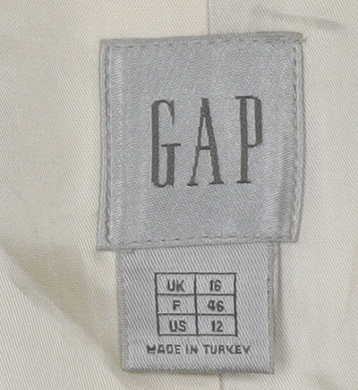 Gap Women's Ivory Blazer UK 16 Regular Lined