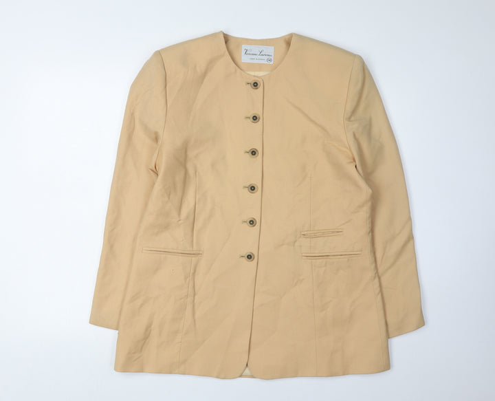 Vivienne Lawrence Beige Women's Size 14 Suit Jacket