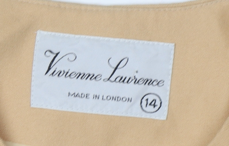 Vivienne Lawrence Beige Women's Size 14 Suit Jacket